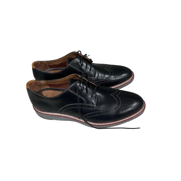 Johnston & Murphy Conard Wingtip Oxford Men’s 13W Black Leather TruFOAM Shoes main image 9